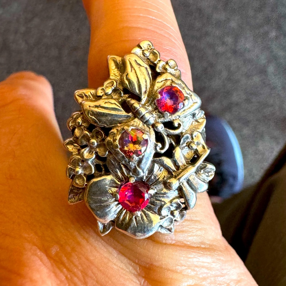 Sarda sterling silver ring